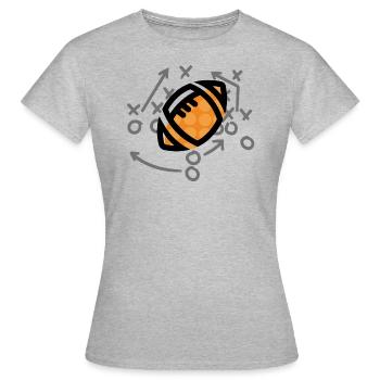 tactique - T-shirt Femme - gris chiné - Devant - AI Model Female 172 dark (172cm)