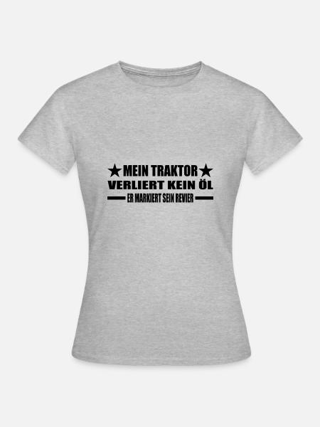 Traktor - Frauen T-Shirt - Grau meliert