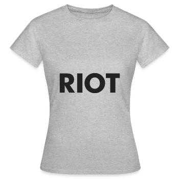 ÉMEUTE - T-shirt Femme - gris chiné - Devant - AI Model Female 172 dark (172cm)