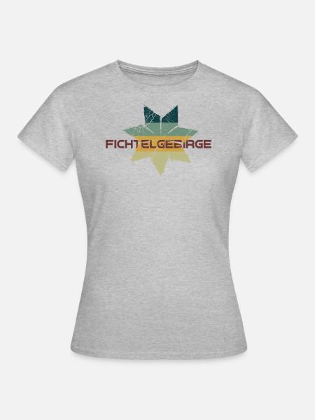 Siebenstern Fichtelgebirge Fichtelhills Oberfranke - Frauen T-Shirt - Grau meliert