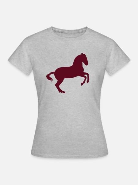 Working equitation Barockpferd - Frauen T-Shirt - Grau meliert
