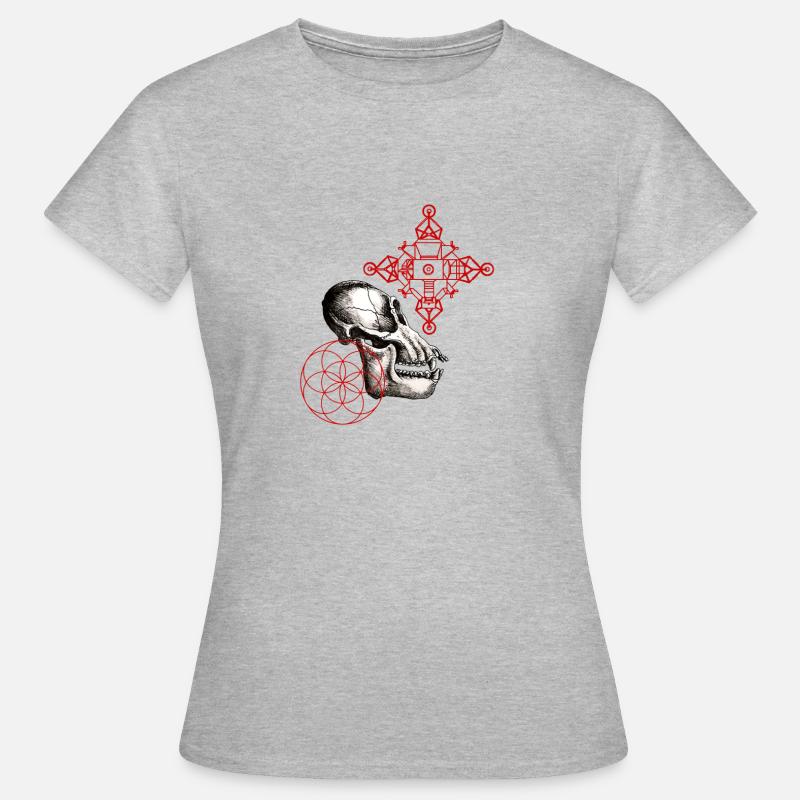 lunar australpithecus - Women's T-Shirt - heather grey