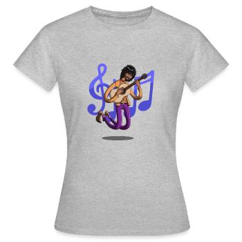 Levé - T-shirt Femme - gris chiné - Devant - AI Model Female 172 dark (172cm)