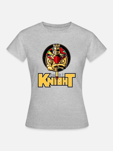 the dart Knight - Frauen T-Shirt - Grau meliert