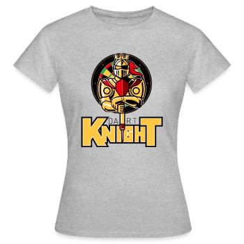 the dart Knight - Frauen T-Shirt - Grau meliert - Vorne - AI Model Female 172 dark (172cm)