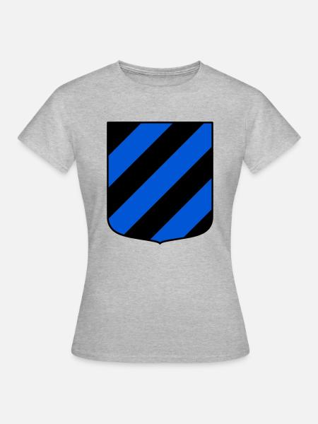 Dunkelblau - Frauen T-Shirt - Grau meliert
