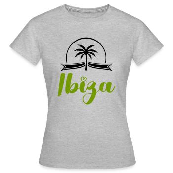 Ibiza - T-shirt Femme - gris chiné - Devant - AI Model Female 172 dark (172cm)