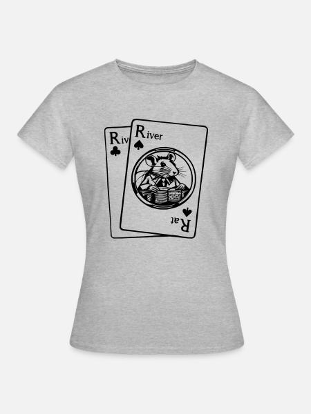 riverrat_eins - Frauen T-Shirt - Grau meliert