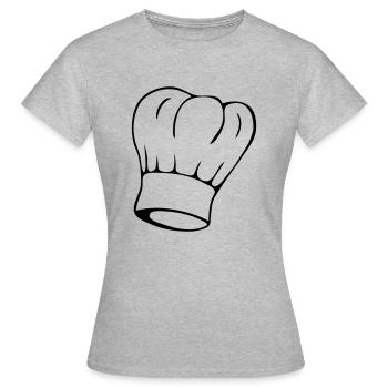 Chefs hat - Women's T-Shirt - heather grey - Front - AI Model Female 172 dark (172cm)