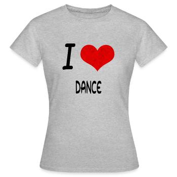 J'aime Hobby Présent DANSE bday - T-shirt Femme - gris chiné - Devant - AI Model Female 172 dark (172cm)