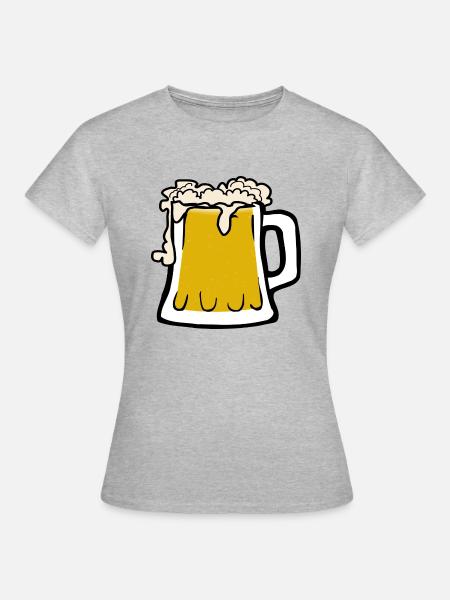 alcohol - Frauen T-Shirt - Grau meliert