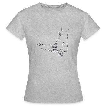 Papi Miro - Frauen T-Shirt - Grau meliert - Vorne - AI Model Female 172 dark (172cm)