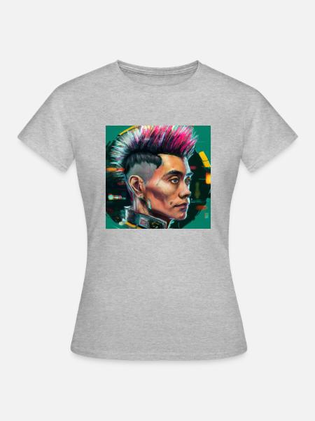 Wang 2077 - Frauen T-Shirt - Grau meliert