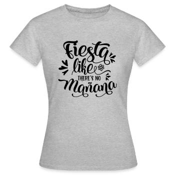 FIESTA COMME NON MANANA THERES - T-shirt Femme - gris chiné - Devant - AI Model Female 172 dark (172cm)