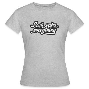 Cash rules everything - Frauen T-Shirt - Grau meliert - Vorne - AI Model Female 172 dark (172cm)