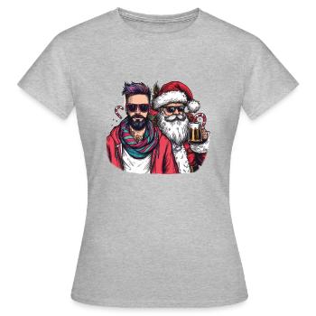 Bad Boys - Frauen T-Shirt - Grau meliert - Vorne - AI Model Female 172 dark (172cm)