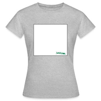 einfarbiger Whiteman - Frauen T-Shirt - Grau meliert - Vorne - AI Model Female 172 dark (172cm)