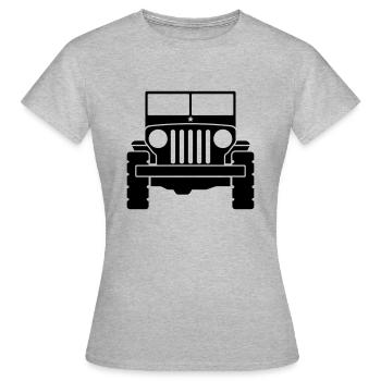 Jeep - SUV - T-shirt Femme - gris chiné - Devant - AI Model Female 172 dark (172cm)