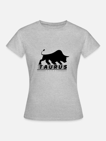 Taurus Stier Bulle - Frauen T-Shirt - Grau meliert
