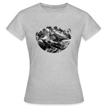 Love the Mountains - T-shirt Femme - gris chiné - Devant - AI Model Female 172 dark (172cm)