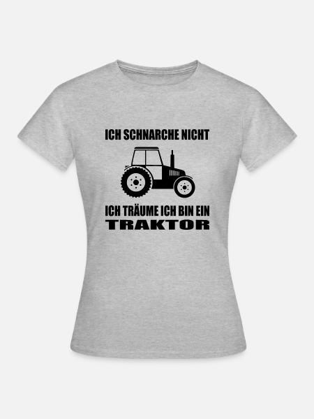 Traktor - Frauen T-Shirt - Grau meliert