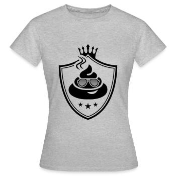 shit logo - T-shirt Femme - gris chiné - Devant - AI Model Female 172 dark (172cm)