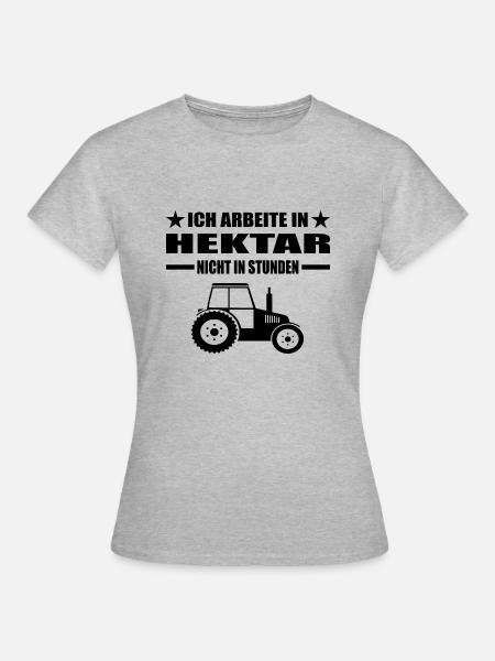 Traktor - Frauen T-Shirt - Grau meliert