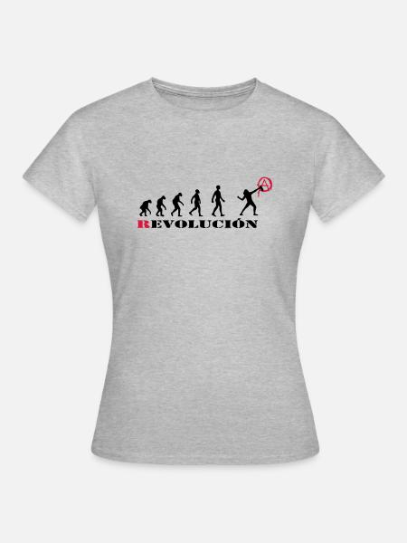 r-evolution, evolution, revolution, street art, - Women's T-Shirt - heather grey