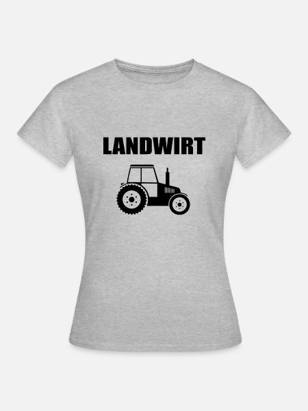 Traktor - Frauen T-Shirt - Grau meliert