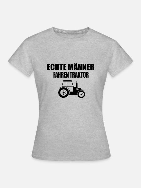 Traktor - Frauen T-Shirt - Grau meliert
