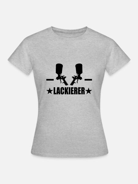 Lackierer - Frauen T-Shirt - Grau meliert