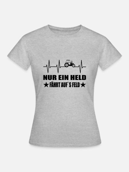 Traktor - Frauen T-Shirt - Grau meliert