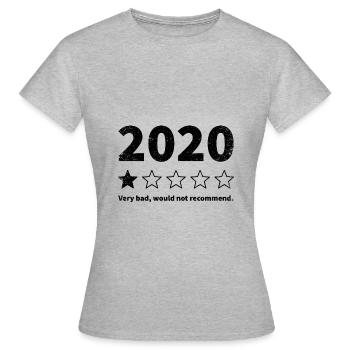 Cadeau de pandémie Corona - T-shirt Femme - gris chiné - Devant - AI Model Female 172 dark (172cm)