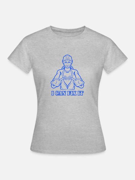 Circuits Ironic Sprichwort: Spannungs - Frauen T-Shirt - Grau meliert