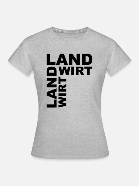Landwirt - Frauen T-Shirt - Grau meliert