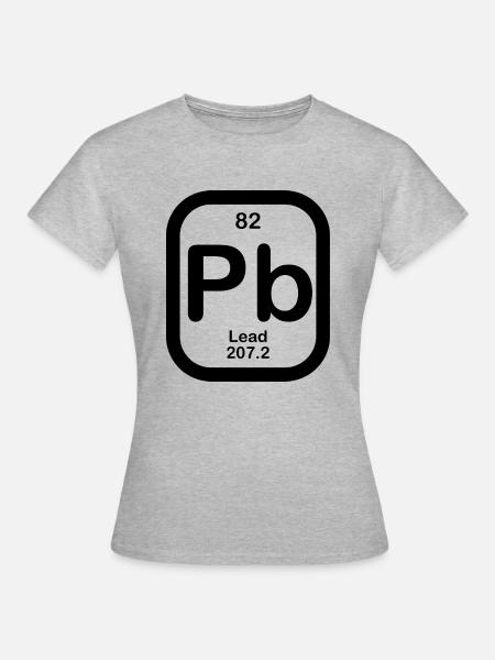 Blei in schwarz - Frauen T-Shirt - Grau meliert