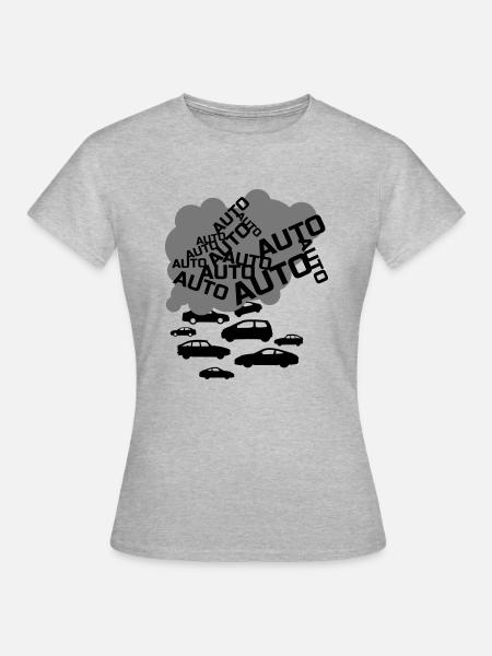 Auto Auto Auto! - Frauen T-Shirt - Grau meliert