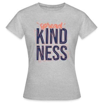 Kindness Statement Role Model Gift - Women's T-Shirt - heather grey - Front - AI Model Female 172 dark (172cm)