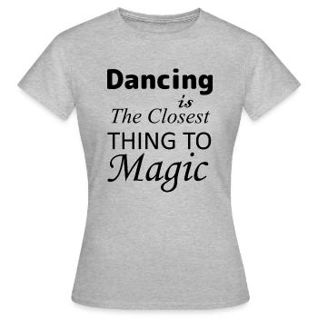 Dancing Dance Music - Women's T-Shirt - heather grey - Front - AI Model Female 172 dark (172cm)
