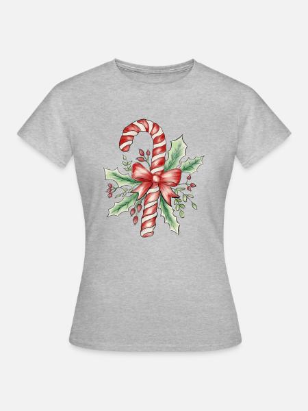 Zuckerstange - Frauen T-Shirt - Grau meliert