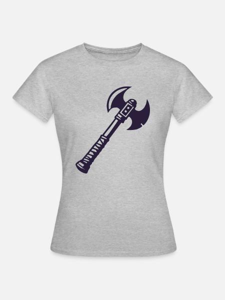 axt - Frauen T-Shirt - Grau meliert