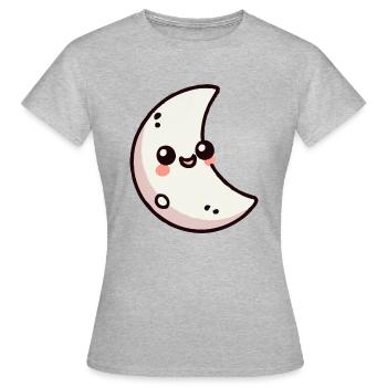 lune - T-shirt Femme - gris chiné - Devant - AI Model Female 172 dark (172cm)