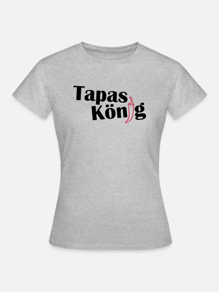 Tabas Koenig - Frauen T-Shirt - Grau meliert