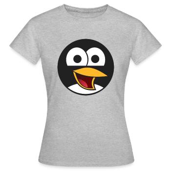 bande dessinée d'oiseau - T-shirt Femme - gris chiné - Devant - AI Model Female 172 dark (172cm)