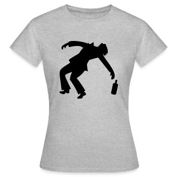 Drunk Man - Women's T-Shirt - heather grey - Front - AI Model Female 172 dark (172cm)