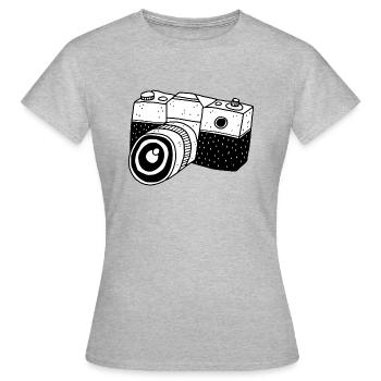 Image de caméra - T-shirt Femme - gris chiné - Devant - AI Model Female 172 dark (172cm)