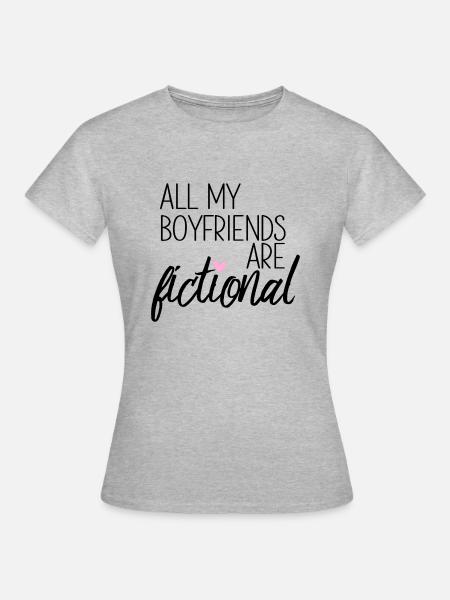 bookboyfriends - Frauen T-Shirt - Grau meliert