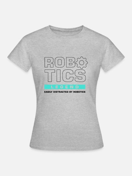 Robotics Legend Engineering Roboteringenieur - Frauen T-Shirt - Grau meliert