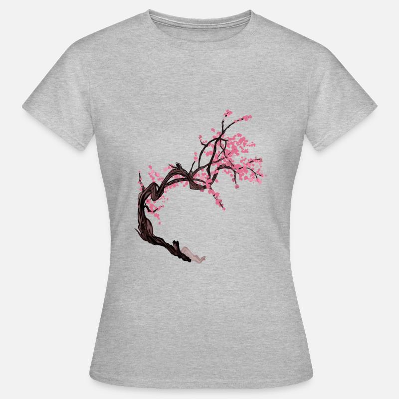 Sakura tree - Women's T-Shirt - heather grey