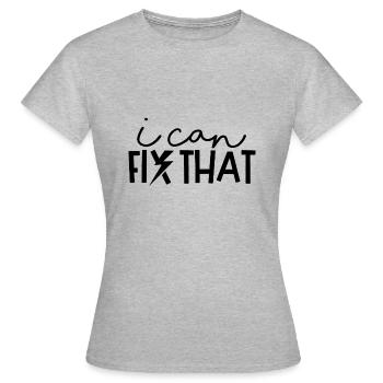 Correction de cette citation ironique Tension de - T-shirt Femme - gris chiné - Devant - AI Model Female 172 dark (172cm)